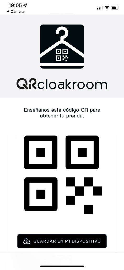 QR ropero guardarropa
